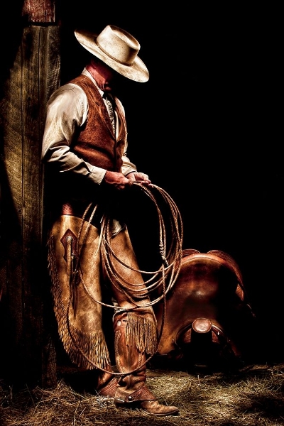 Picture of COWBOY WITH A ROPE