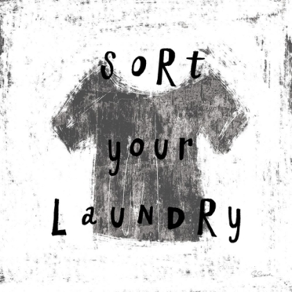 Picture of LAUNDRY RULES III BW