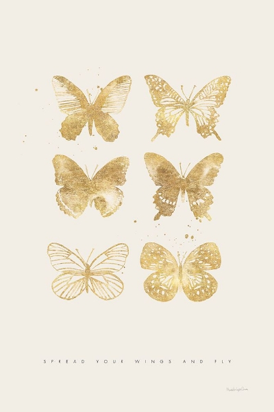 Picture of SIX GOLD BUTTERFLIES