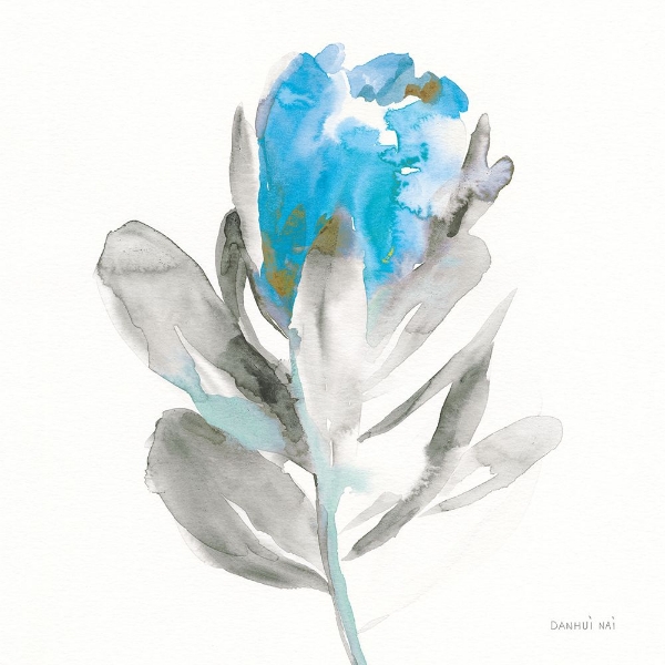 Picture of SPIRIT FLOWER I BLUE CROP