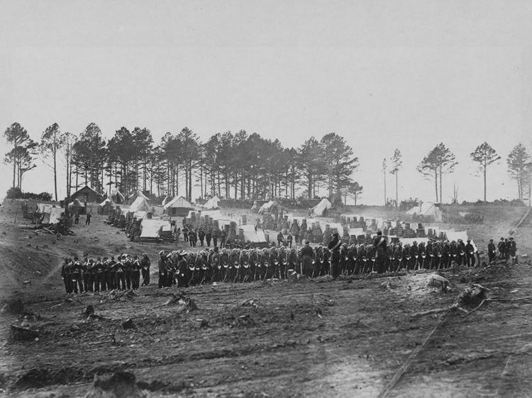 Picture of GUARD MOUNT-HEAD QUARTERS-ARMY OF THE POTOMAC