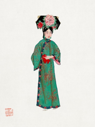 Picture of LADY IN MODERN MANCHU COSTUME