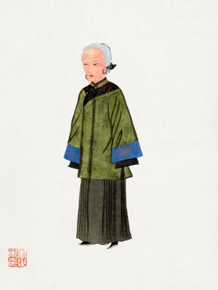 Picture of CHINESE LADY IN GREEN GOWN COSTUME