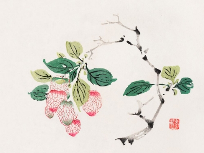 Picture of PAGE FROM SHI ZHU ZHAI RED FRUIT BUNCH