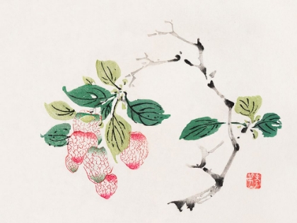 Picture of PAGE FROM SHI ZHU ZHAI RED FRUIT BUNCH
