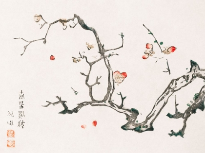 Picture of PAGE FROM SHI ZHU ZHAI RED FLOWERS
