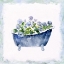 Picture of BLUE BOUQUET BATH II