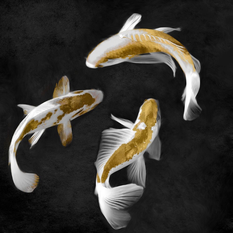 Picture of KOI GOLD ON BLACK II