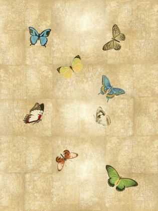 Picture of BUTTERFLIES ON GOLD II