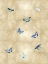 Picture of BUTTERFLIES BLUE ON GOLD I