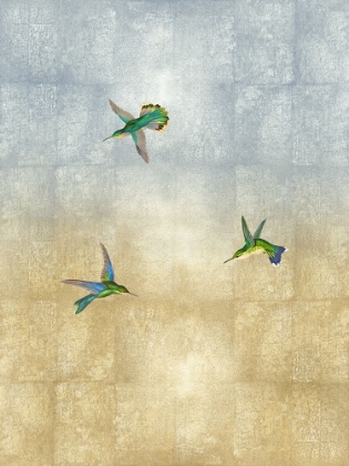 Picture of HUMMINGBIRDS IN FLIGHT I