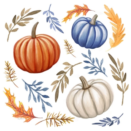 Picture of PUMPKINS AND LEAVES II