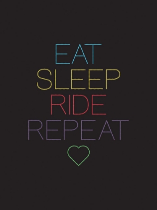 Picture of EAT SLEEP RIDE REPEAT - COLOUR