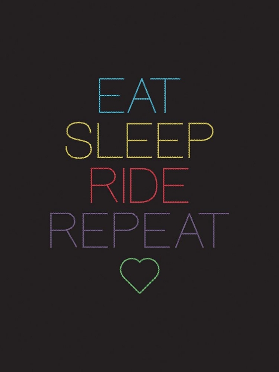 Picture of EAT SLEEP RIDE REPEAT - COLOUR