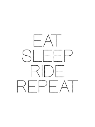 Picture of EAT SLEEP RIDE REPEAT - BLACK