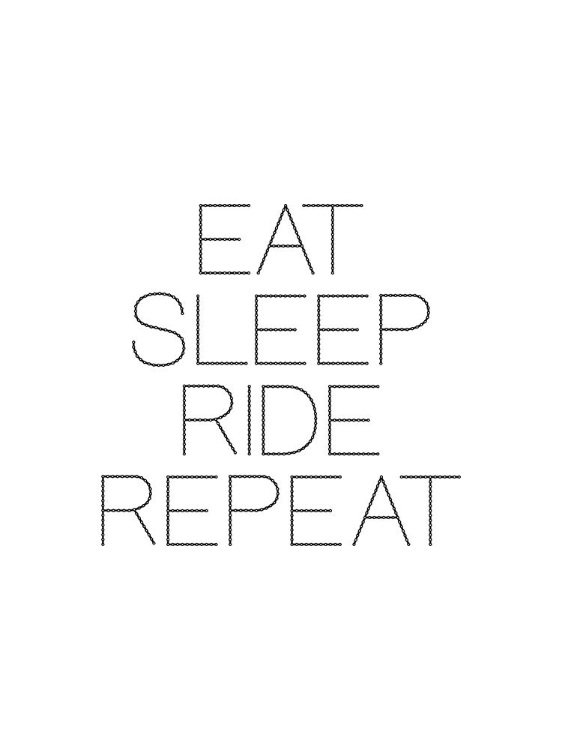 Picture of EAT SLEEP RIDE REPEAT - BLACK
