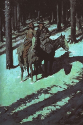 Picture of INDIAN SCOUTS IN THE MOONLIGHT