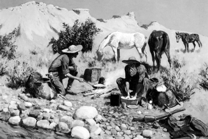 Picture of PROSPECTORS MAKING FRYING-PAN BREAD