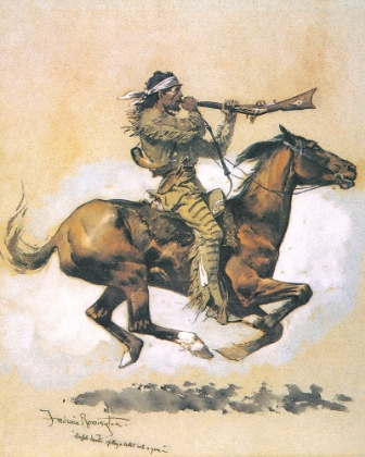 Picture of BUFFALO HUNTER SPITTING A BULLET INTO A GUN