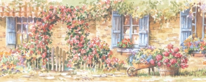 Picture of COTTAGE FLOWERS PANEL I