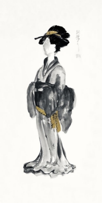 Picture of GEISHA I BLACK AND GOLD