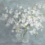 Picture of FRESH WHITE BOUQUET GRAY CROP
