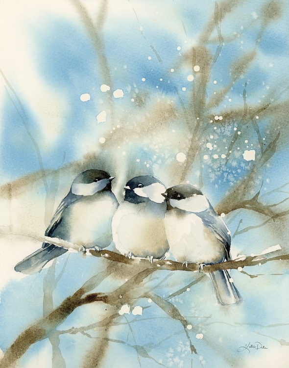 Picture of THREE CHICKADEES