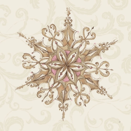 Picture of ELEGANT SEASON SNOWFLAKE I PINK