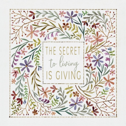 Picture of THE SECRET TO LIVING IS GIVING