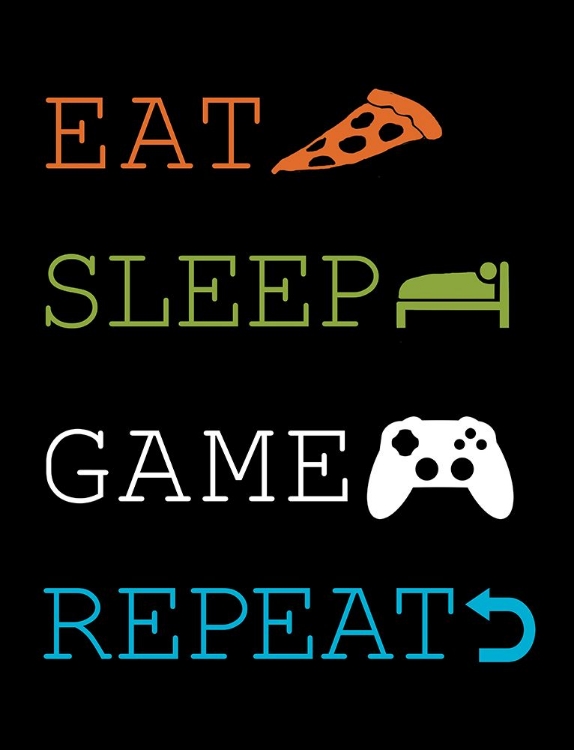 Picture of EAT-SLEEP-GAME-REPEAT