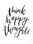 Picture of THINK HAPPY THOUGHTS