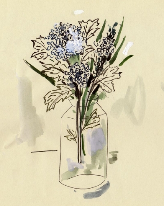 Picture of HYDRANGEA IN THE BOTTLE I