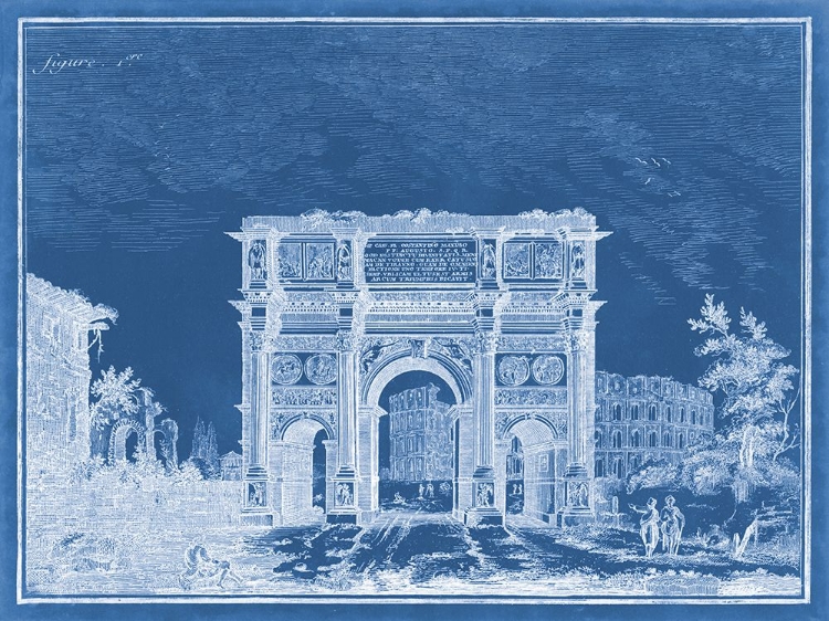 Picture of INDIGO ANTIQUITIES I