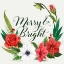 Picture of CHRISTMAS FLORA WREATH II