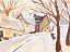 Picture of SNOWY STREET I