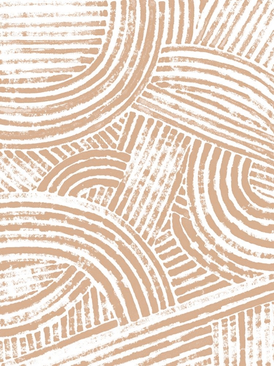 Picture of PATTERN MAZE IN APRICOT I