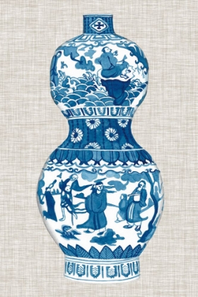 Picture of MING VASE ON LINEN IV