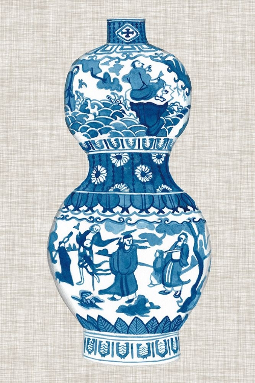 Picture of MING VASE ON LINEN IV