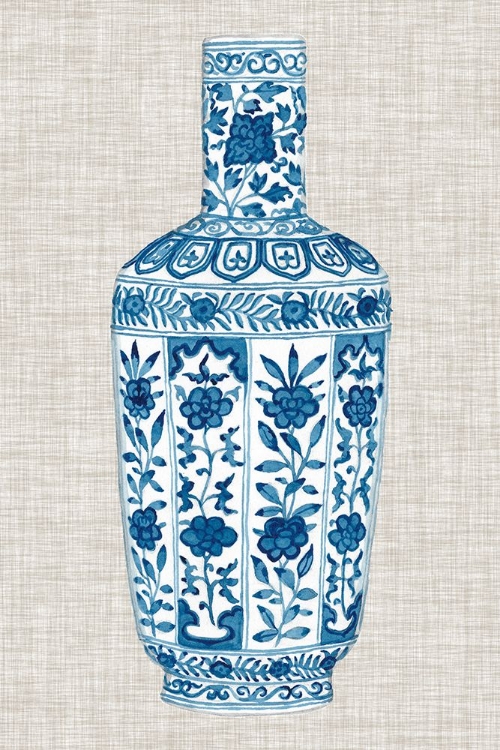 Picture of MING VASE ON LINEN VI