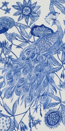 Picture of PEACOCK IN INDIGO II