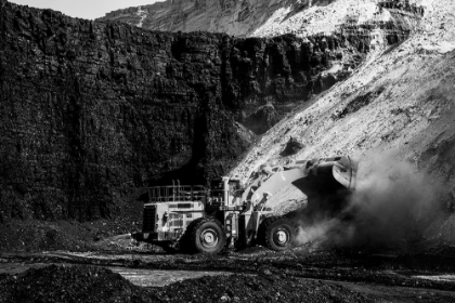 Picture of THE OPEN-PIT WYODAK COAL MINE-POWDER RIVER BASIN GILLETTE-WYOMING