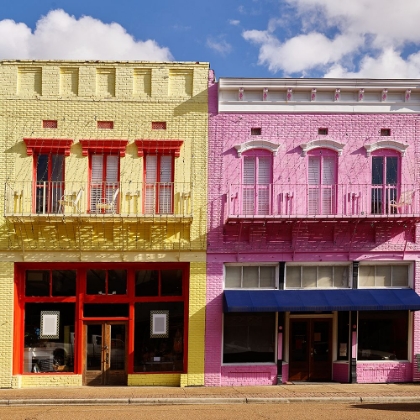 Picture of YAZOO CITY-MISSISSIPPI IN BOLD-CARRIBEANESQUE COLORS