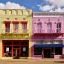 Picture of YAZOO CITY-MISSISSIPPI IN BOLD-CARRIBEANESQUE COLORS
