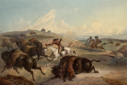 Picture of INDIANS HUNTING THE BISON