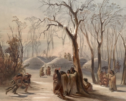 Picture of WINTER VILLAGE OF THE MINATARRES INDIANS