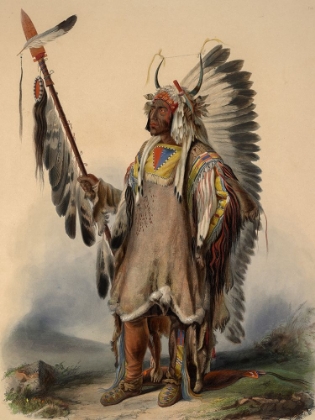 Picture of A MANDAN INDIAN CHIEF
