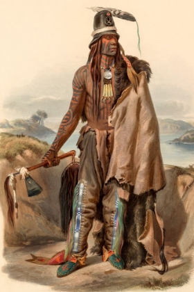Picture of A MINATARRE INDIAN CHIEF