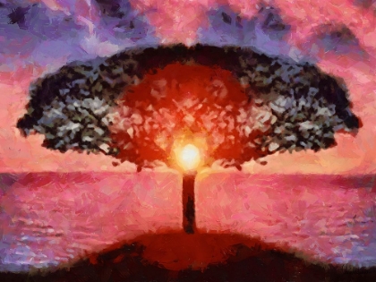 Picture of TREE WITH SUN