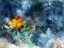 Picture of BLUE AND YELLOW FLORAL