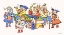 Picture of HAPPY CHILDREN PLAYING AND EATING